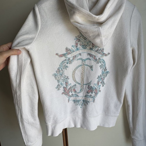 Juicy Couture Velvet Jacket like new, white, size L