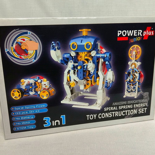 POWERplus SpiralToy STEM 3 in 1 New Toy Construction Set with Spiral Spring