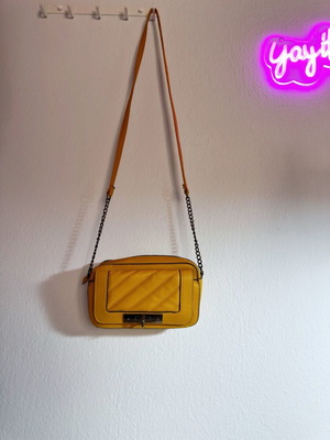 Primark Mustard Crossbody Bag New with Chain Detail