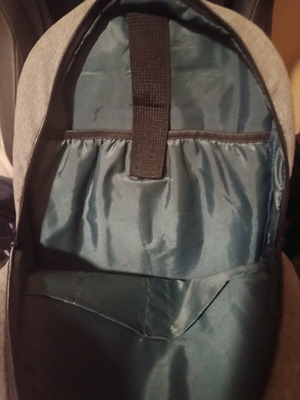 Lenovo laptop backpack used, gray