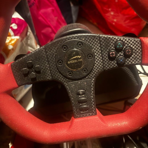 Steering wheel for PS2 PS3 PC like new