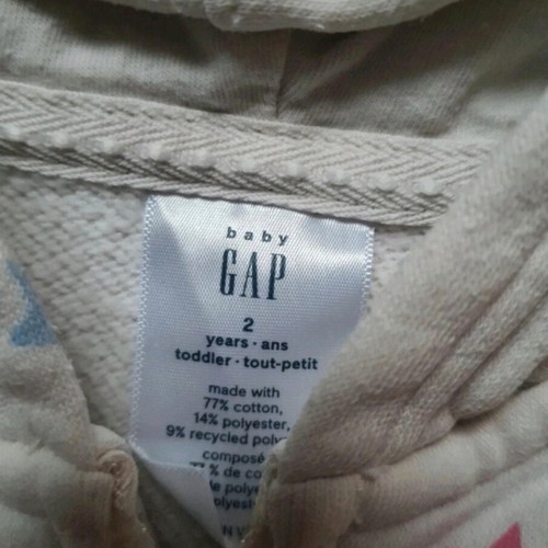 GAP jacket like new, for 2 years old, white multicolor