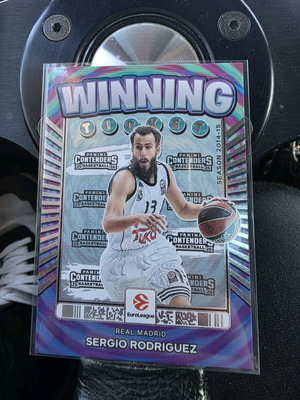 2025-26 Panini EuroLeague Ice #22 Sergio Rodriguez Winning Ticket new