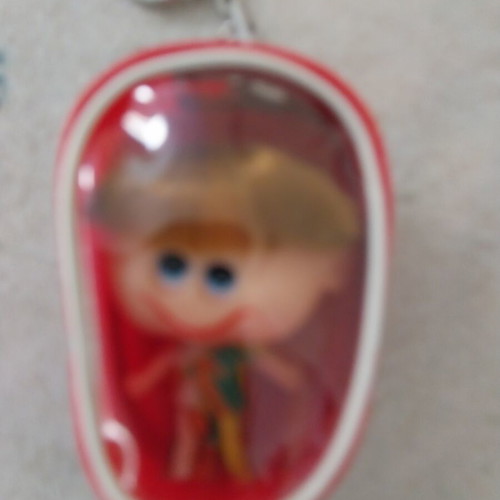 Vintage keychain like new, red color