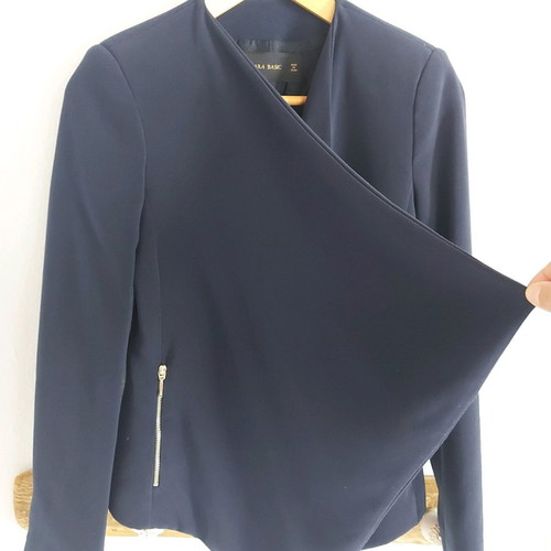Zara women's jacket dark blue used, size XS