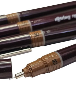 Rotring 0.50 rapidograph pen new, pack of 2