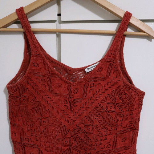 Ceramic Boho Geometric Top used Stradivarius