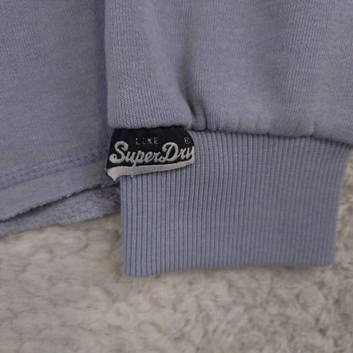 Superdry Orange Label Luxe hoodie lavender size XL like new