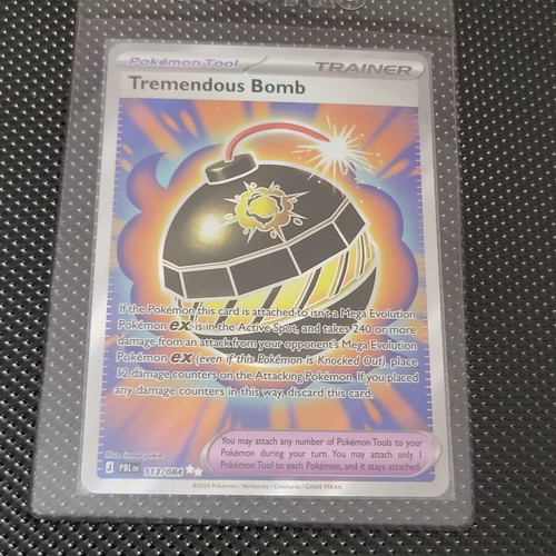 Tremendous Bomb PBL 113 Pokémon card like new