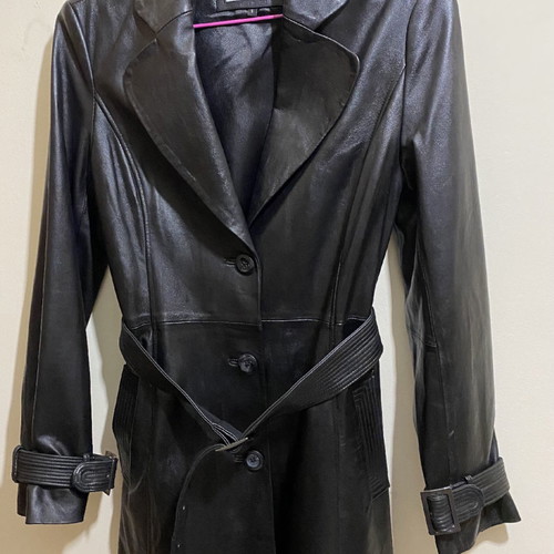 Toi Moi leather coat new, black, size S