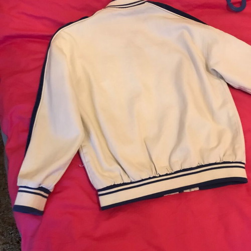Jacket College Bershka Small new, blue corduroy shoulders