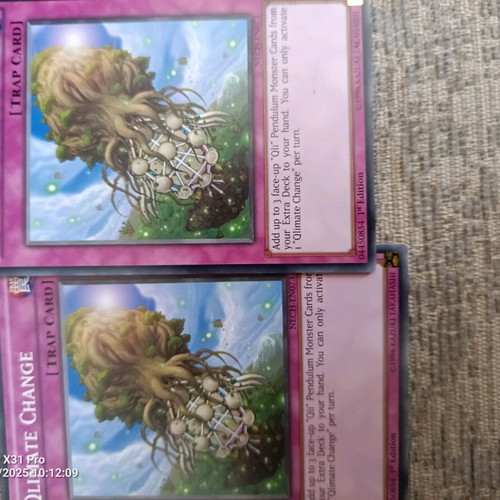 Yu-Gi-Oh Qlimate Change card like new
