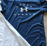 Μπλουζάκια Under Armour σαν καινούργια, XS και S, άσπρο και μπλε