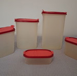 Tupperware οβάλ μόντουλαρ σετ αποθήκευσης 5 τεμαχίων μεταχειρισμένο