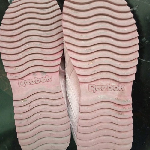 Reebok Royal Glide Ripple Double used pink suede sneakers size 39/39.5