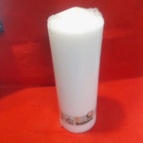 Decorative candle large 25×9 cm new