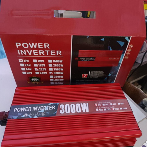 Inverter Αυτοκινήτου 3000W Νέος Μετατροπέας 12V DC σε 230V AC