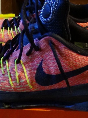 Παπούτσια μπάσκετ Nike KD 8 μεταχειρισμένα, νούμερο 41, πορτοκαλί-μαύρα