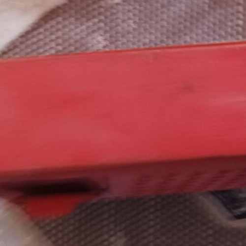 Siemens Taschensuper T2 vintage radio used, red kunstleder
