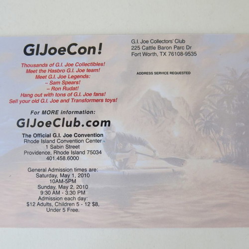 G.I.Joe Convention 2010 flyer new