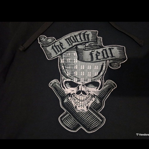 Paok Kavala club hoodie new with The North Fear embroidery