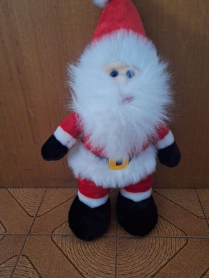 Collectible Santa Claus plush used decorative