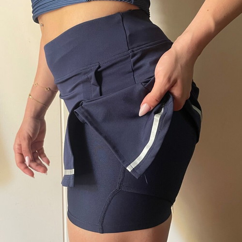 Artengo Skort Dark Blue Tennis Skirt XS Like New