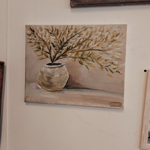 Olive painting new, hand-painted in our workshop