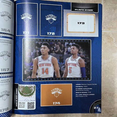 Panini NBA 2019-2020 Sticker Album with 6 Stickers new