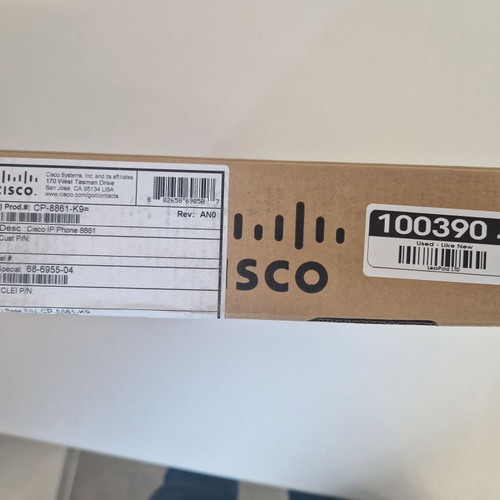 Cisco 8861 IP phone like new, black, wired