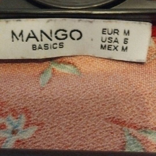 Mango mini dress like new, red floral pattern