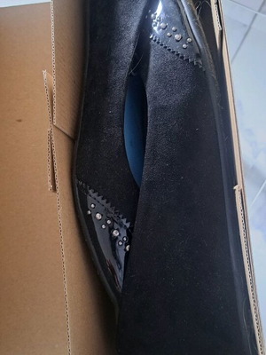 Ballerina shoes black modern like new size 38