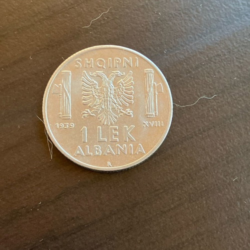 1 Lek 1939 used