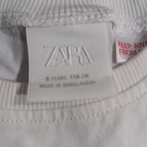 Zara summer set used for 6 years old, white multicolor