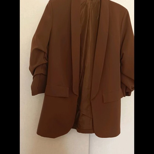 Single-breasted jacket camel like new