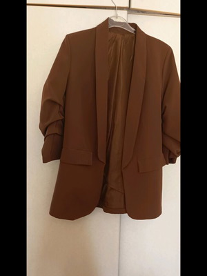 Single-breasted jacket camel like new