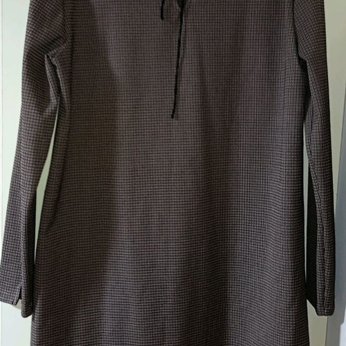 Mango Checked Mini Dress Size L Like New