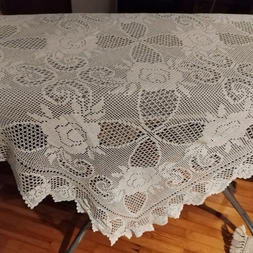 Handmade crochet tablecloth new