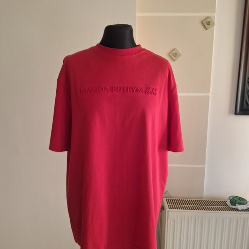 Magda Butrym for HM T-shirt like new, red, one size