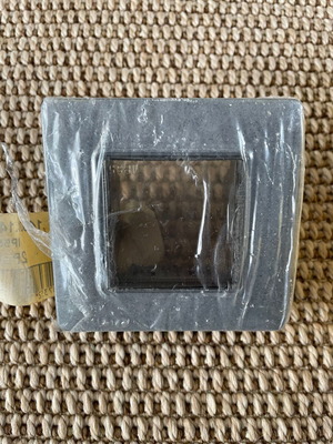 Vimar Eikon Plana Cover 2 Elements IP55 Gray Granite new