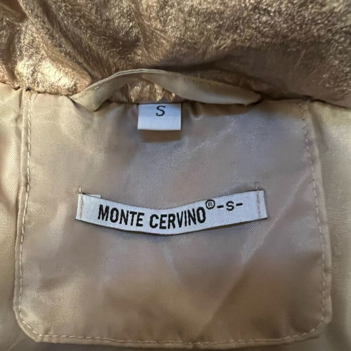 Monte Cervino women's jacket new, metallic pink with fur lining