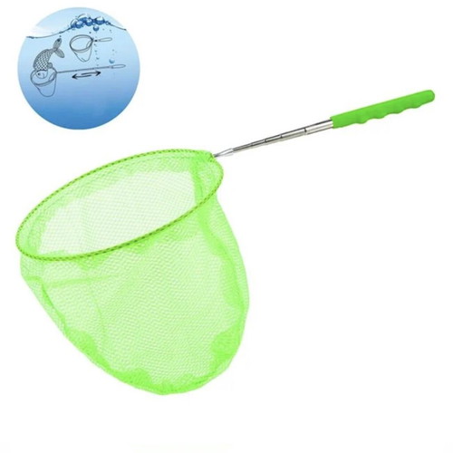 Telescopic Metal Fishing Net Lime 37-85 cm, New