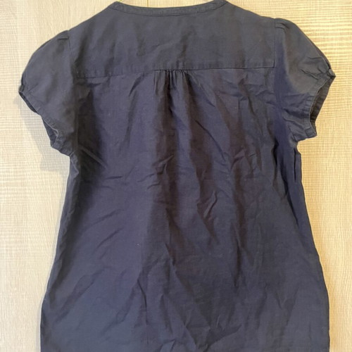 Monsoon blue short-sleeve blouse size 36 like new