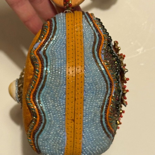 Mary Francis Ornate Sea Mermaid multicolor clutch bag used