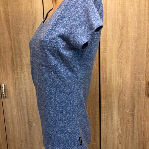 Admiral blue viscose women's T-shirt, size M