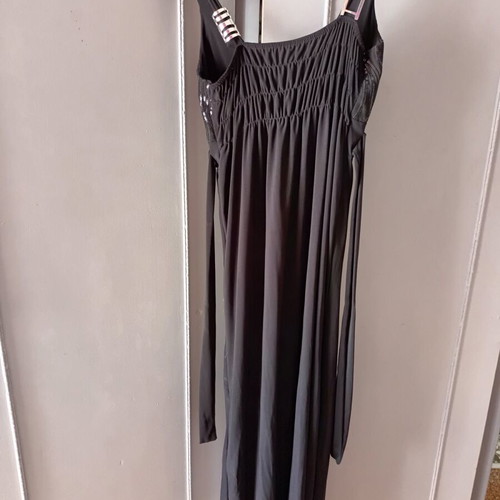 Grey dress with sequins like new, size M