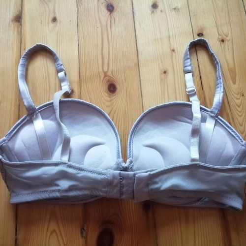 H&M shiny sequin balconette bra size 75B