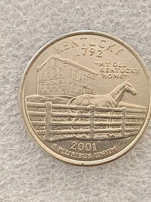 USA ¼ Dollar State Quarters coin 2001 Rhode Island