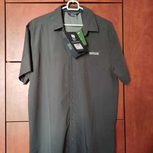 Regatta Polo shirt new, grey charcoal, medium to large