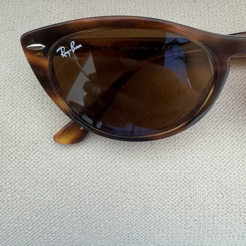Ray Ban cat eye sunglasses, tortoise shell, brown